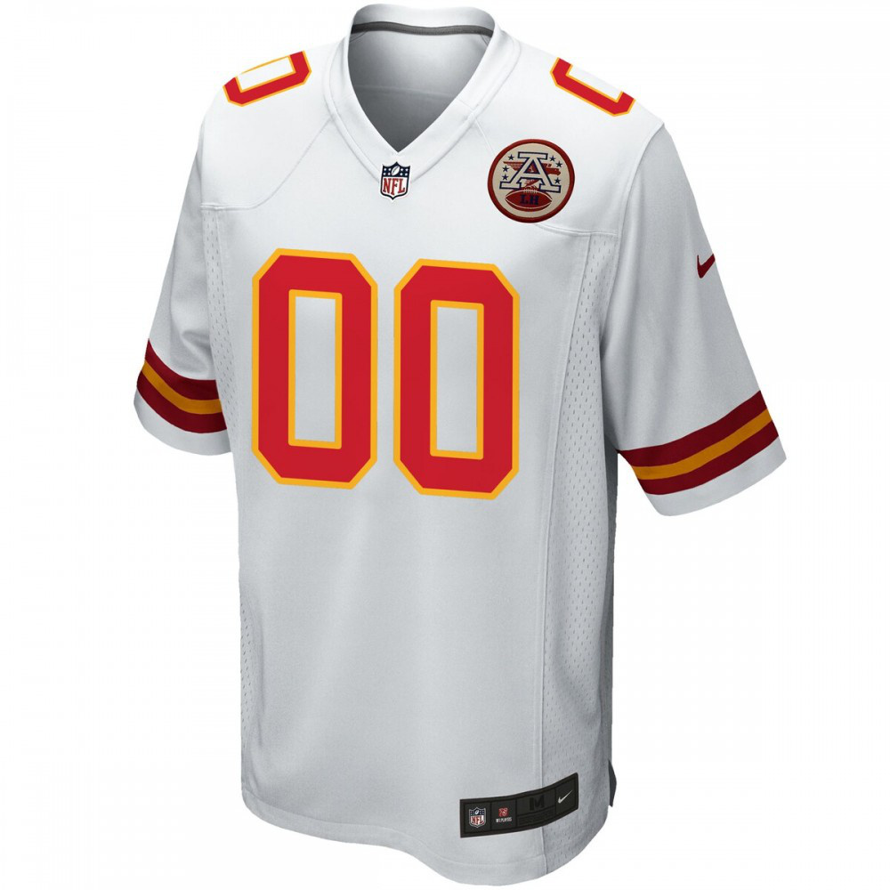 Kansas City Chiefs Nike Custom Game Jersey - White-Profan Arena